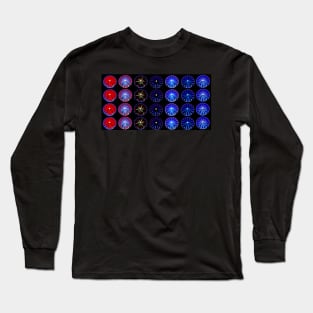 Red to Blue Ferris Wheels Long Sleeve T-Shirt